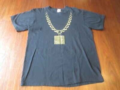  RUN DMC Gold Chain T-Shirt : Clothing, Shoes & Jewelry