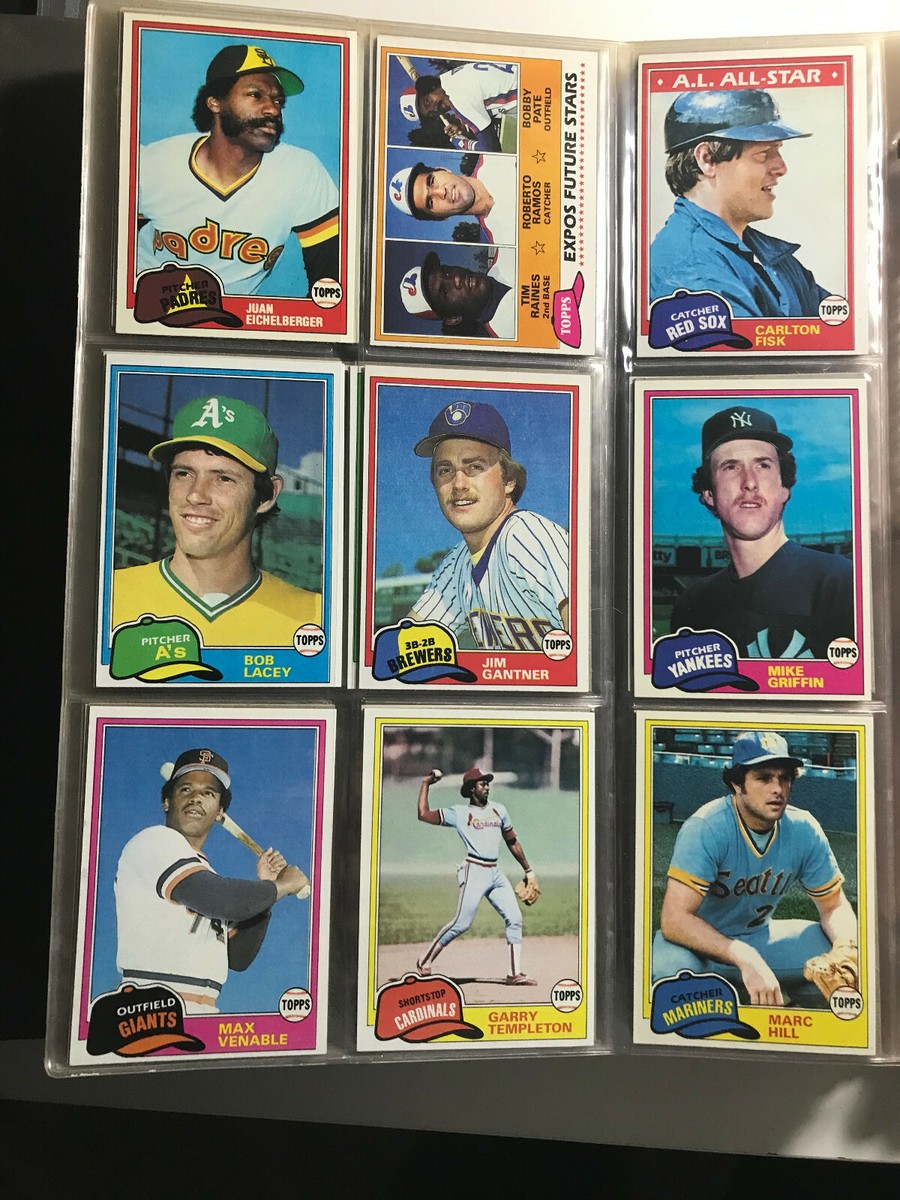 1981 Topps Baseball Card Complete Set (726) in Binder +
