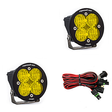 Baja Designs Squadron Round Pro Amber Wide Cornering Lights