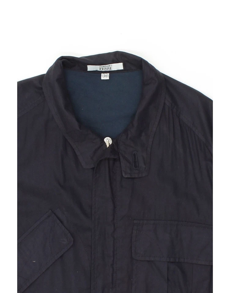 Chaqueta utilitaria GF FERRE para hombre IT 48 mediana azul marino algodón ZI15 Foto 3 de 3