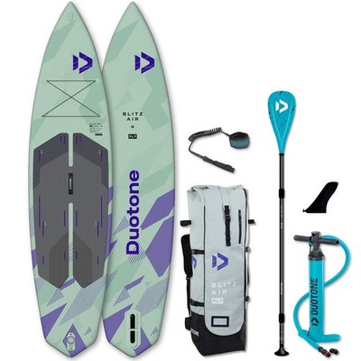 Duotone Blitz Air SLS 11'2'' SET SUP Stand Up Paddle Board inkl. Paddel Grün