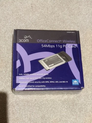 3Com OfficeConnect Wireless 11g PC/PCMCIA Card PN:3CRGPC10075