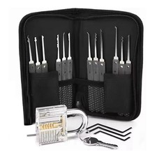 18x Key Repair Tools Kit Pick Training High Quality Professional Padlocks Grey
