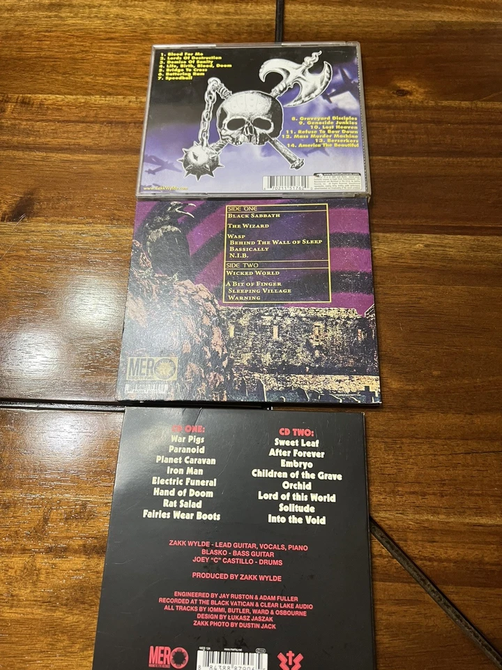 Lot - x 4 CDs Zakk Sabbath Black Label Society Wylde  1919 Vertigo Forever Doom Foto 3 de 4