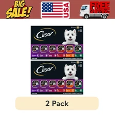 Cesar Classic Loaf in Sauce Variety Pack Small Breed Wet Dog Food Trays,72x3.5oz
