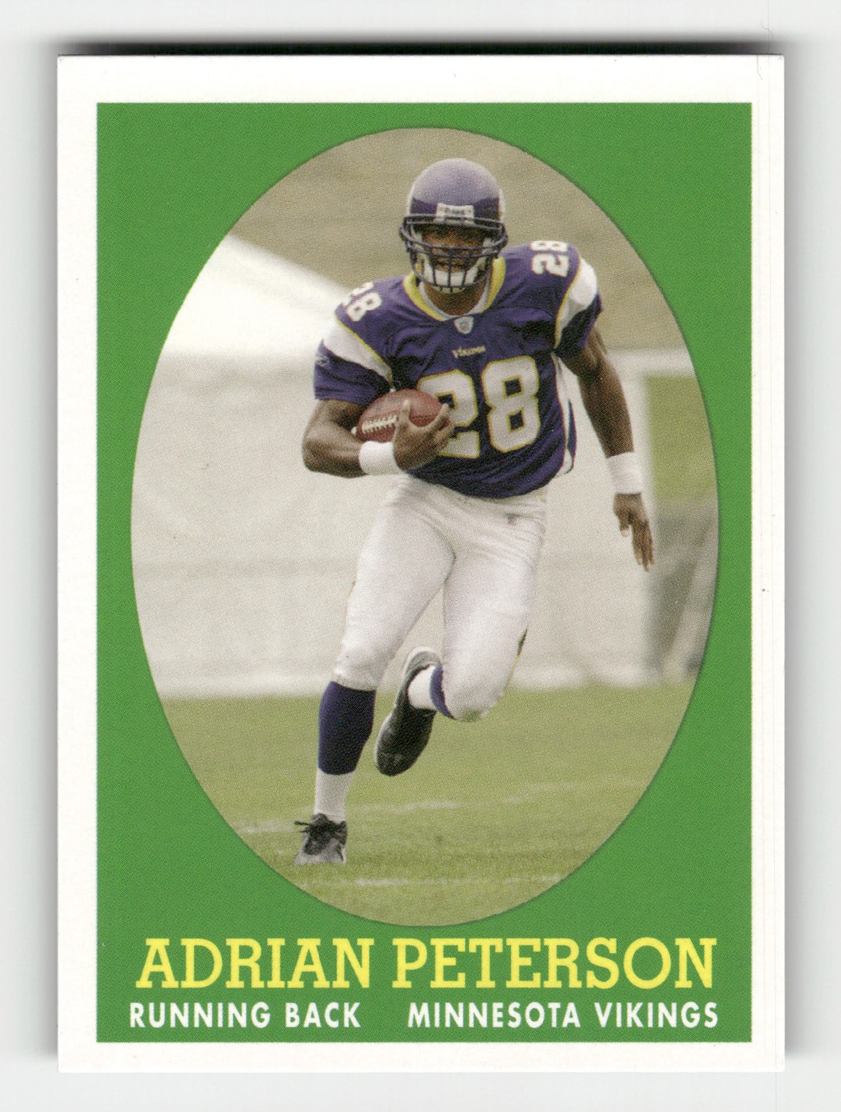 2007 Topps Turn Back the Clock Rookie ADRIAN PETERSON #9 Vikings RC