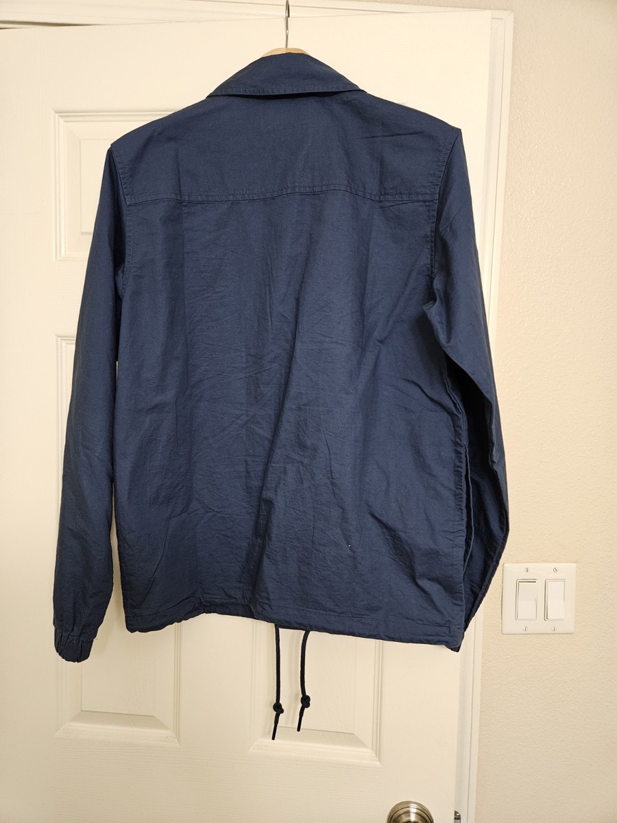 Patagonia Navy Blue Hemp / Organic Cotton Coaches Jacket. Mens