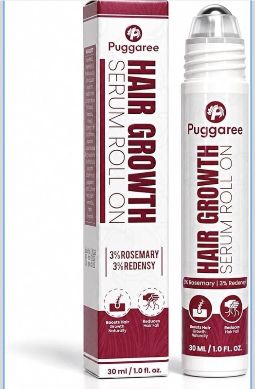 Puggaree Hair Growth Serum Roll-On 30 mL (1 fl oz) Rosemary 3% Redensyl 3%