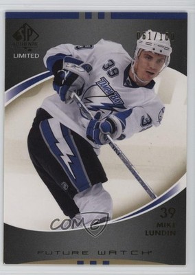 2007-08 SP Authentic Future Watch Limited /100 Mike Lundin #189 Rookie RC 0f7x