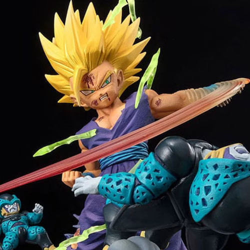 Statuette Son Gohan SSJ2 Dragon Ball Z édition collector finitions main
