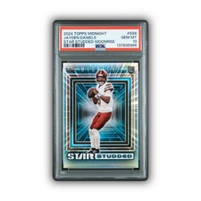 2024 Topps Midnight Jayden Daniels Star Studded-Moonrise #SS6 5/25 Jersey Match