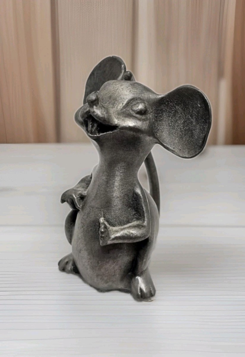 Vintage 80s Hudson WF Solid Pewter Mouse Figurine Collectibles | eBay