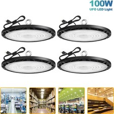 4Pack 100W UFO Led High Bay Light Industrial Commercial Warehouse Led Shop Light