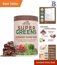 Nutrient-Packed Organic Super Greens Chocolate Mix - Boosts Energy  Immunity