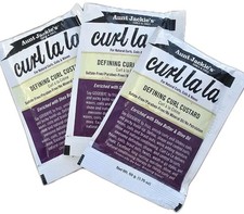 3x Aunt Jackie's Curl La La Defining Curl Custard Natural Coils Waves Olive Oil