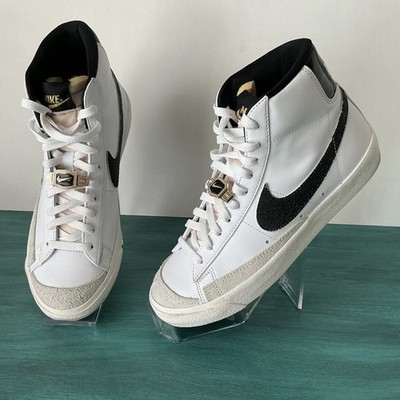 Nike Blazer Mid '77 M Sz 7 W Sz 8 White Sneaker Leather Suede Iconic Sporty Shoe
