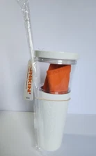 Dunkin' Donuts 2024 Mixed Media 28oz TUMBLER Travel Cup w/ Lid, Straw & Koozie