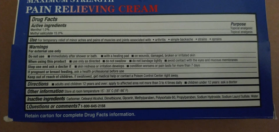 Crema analgésica Rugby de máxima fuerza para dolores y molestias 1 cuenta Foto 3 de 4