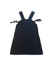 Madewell Starlight Jacquard Side Tie Mini Dress Size Small Black Festival
