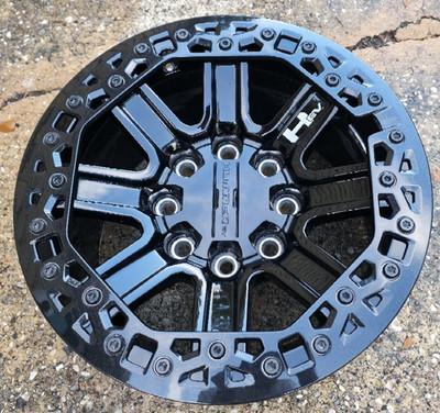 18'' GMC Hummer EV OMEGA BLACK BEADLOCK WHEEL OEM Sold Individually. 4 Available