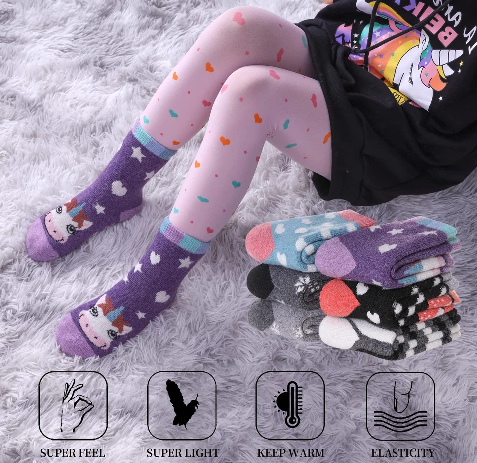 Детские шерстяные туристические носки мериноса — теплые ботинки для малышей мальчиков девочек уютные толстые теплые - Изображение 3 из 4