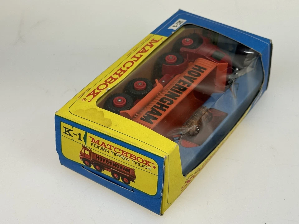 Vintage Matchbox Kingsize K-1 Foden Tipper Truck HOVERINGHAM Mint in Box - Image 2 of 4