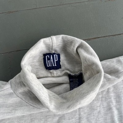 Vintage 90s Gap Old Money Streetwear Y2K Turtleneck Longsleeve