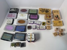 Lot of Ink Pads for Stamping  lot of stamps