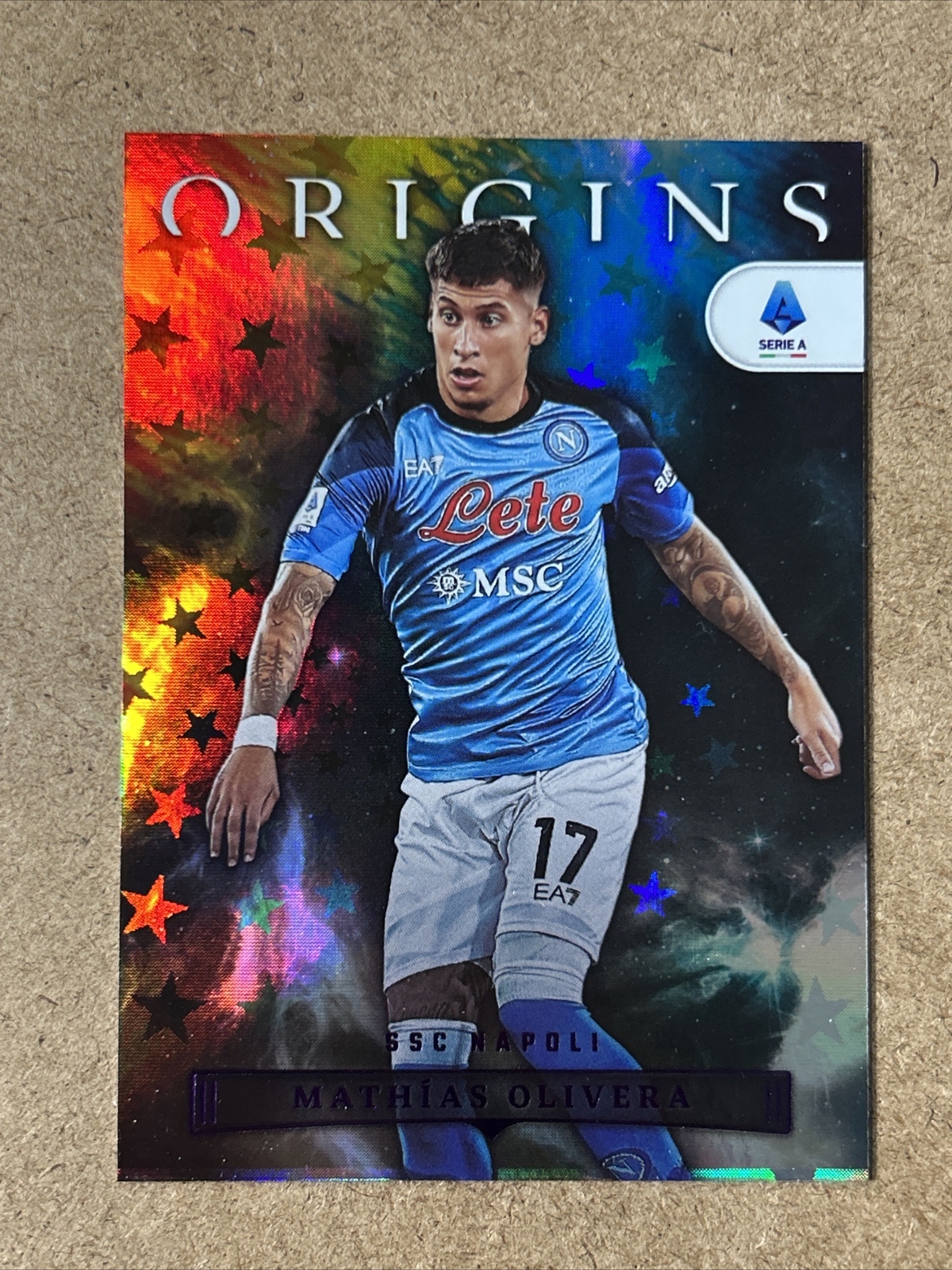 2022-23 Panini Chronicles Origins Mathias Olivera Purple Astro - SSC Napoli