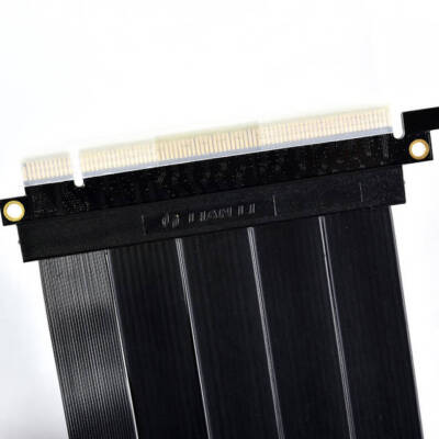 LIAN LI Premium PCI-E 16X 4.0 Black Extender Riser Cable 200mm - PW-PCI-420