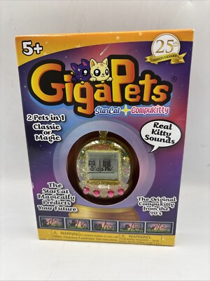 Top Secret Toys Giga Pets CompuKitty  StarCat Electronic Virtual Pet Toy, 2 Pet