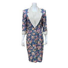 J.P. Angela Floral Button Down Dress Vintage size 12