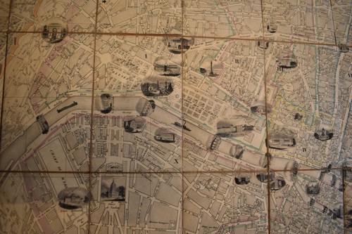 NOUVEAU PLAN DE PARIS AVEC SYSTEME COMPLET FORTIFICATIONS ET FORTS DETACHES 1846 - Picture 3 of 5