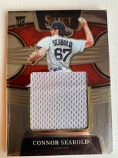 2022 Panini Select Rookie Jumbo Swatch Connor Seabold #RJS-CS Rookie RC Red Sox