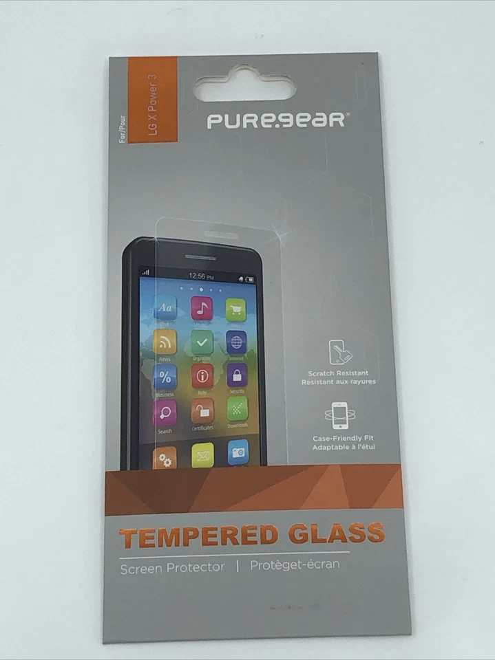 Protector de pantalla de vidrio templado Pure Gear para LG X Power 3 Foto 2 de 3