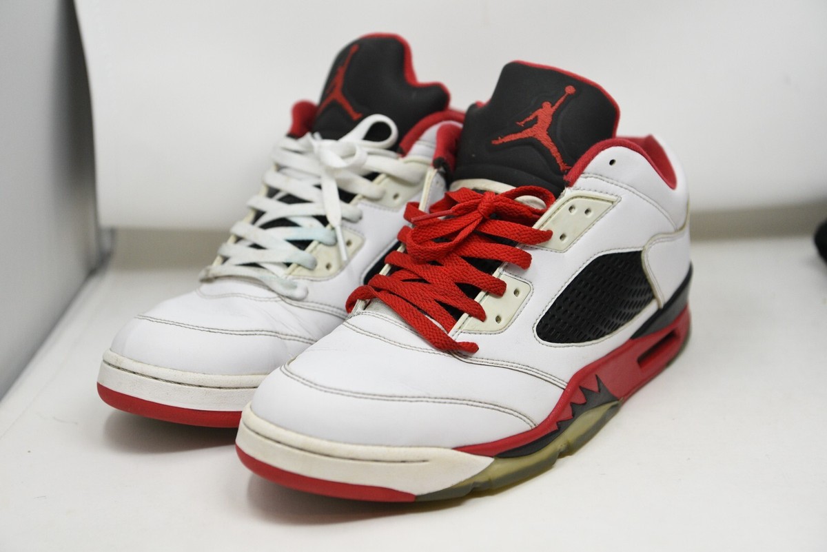 Nike Air Jordan 5 Retro Low Fire Red 819171-101 Mens 13 - 2016 | eBay