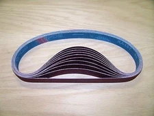 PREMIUM  A/O,  X-WEIGHT  SANDING  BELTS  1" X 30",  10 - PACK,  400-GRIT