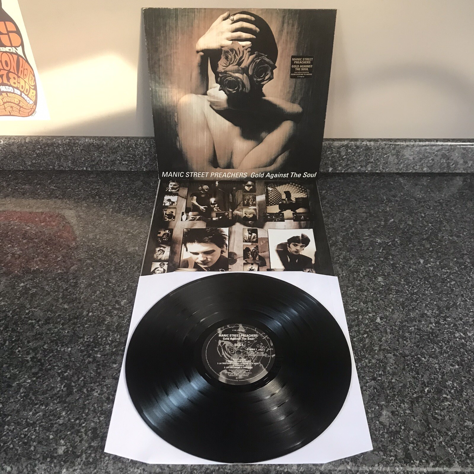 LP VINYL MANIC STREET PREACHERS GOLD AGAINST THE SOUL 474064 UK 1ST PRESS EX/EX