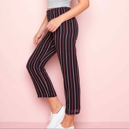 brandy melville black striped pants