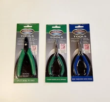 3 New Bead Buddy Bent Chain Nose Split Ring Spring Pliers Tool Jewelry