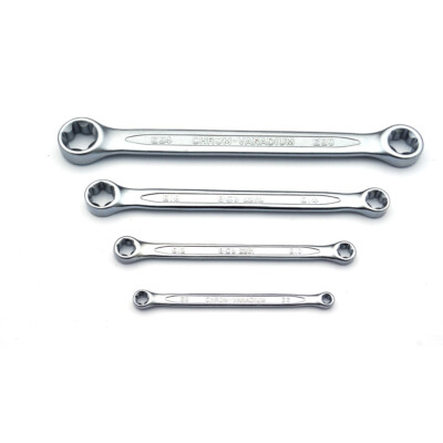 Doppel-Ringschlüssel mit E-Profil für außen Torx Größe E6xE8 - E20xE24 nach Wahl
