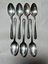 7 WM Rogers MFG CO IS Silverplate Spoons - Vintage