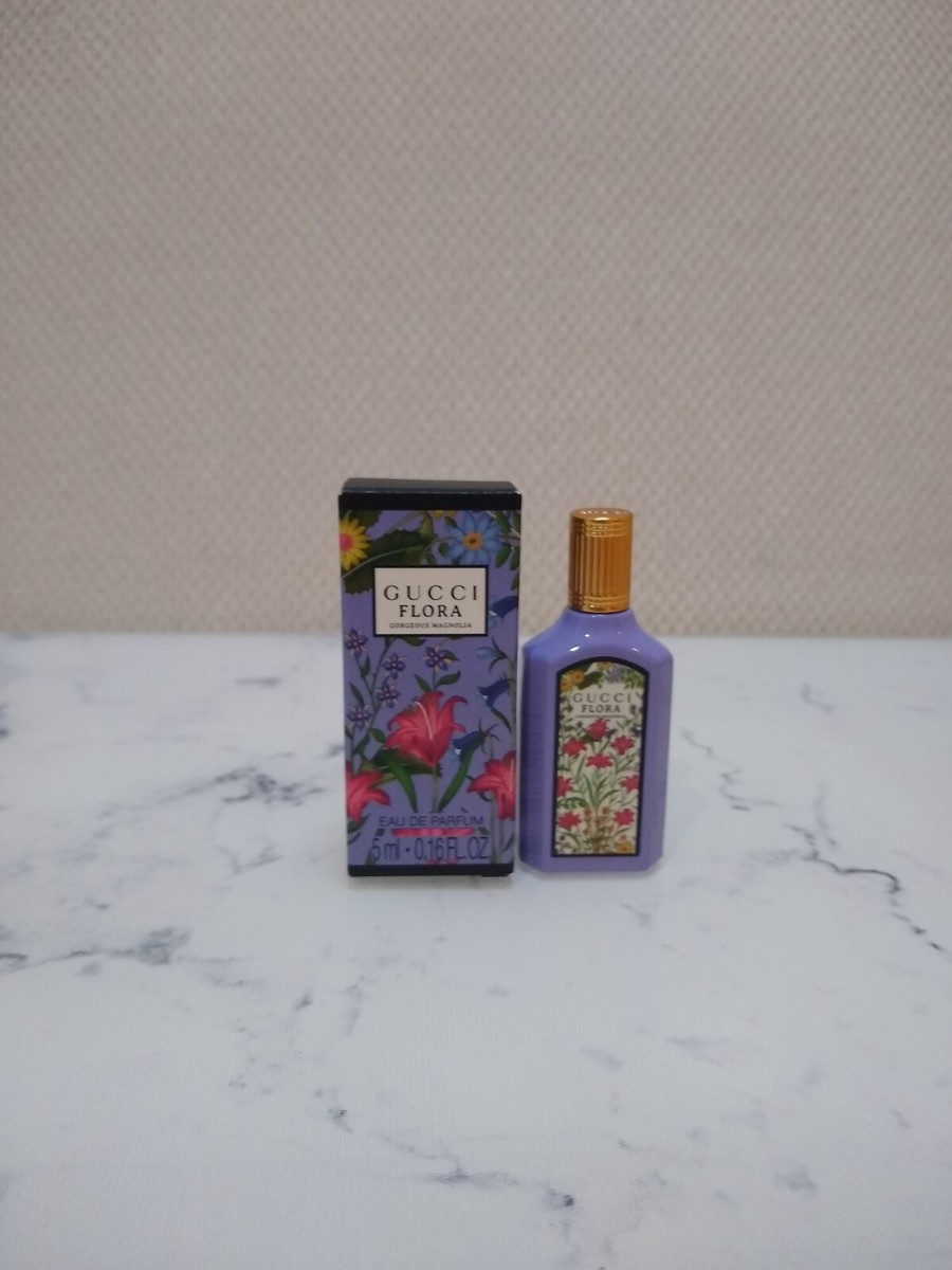 GUCCI FLORA Gorgeous Magnolia EDP Perfume Splash .16 oz/5 ml