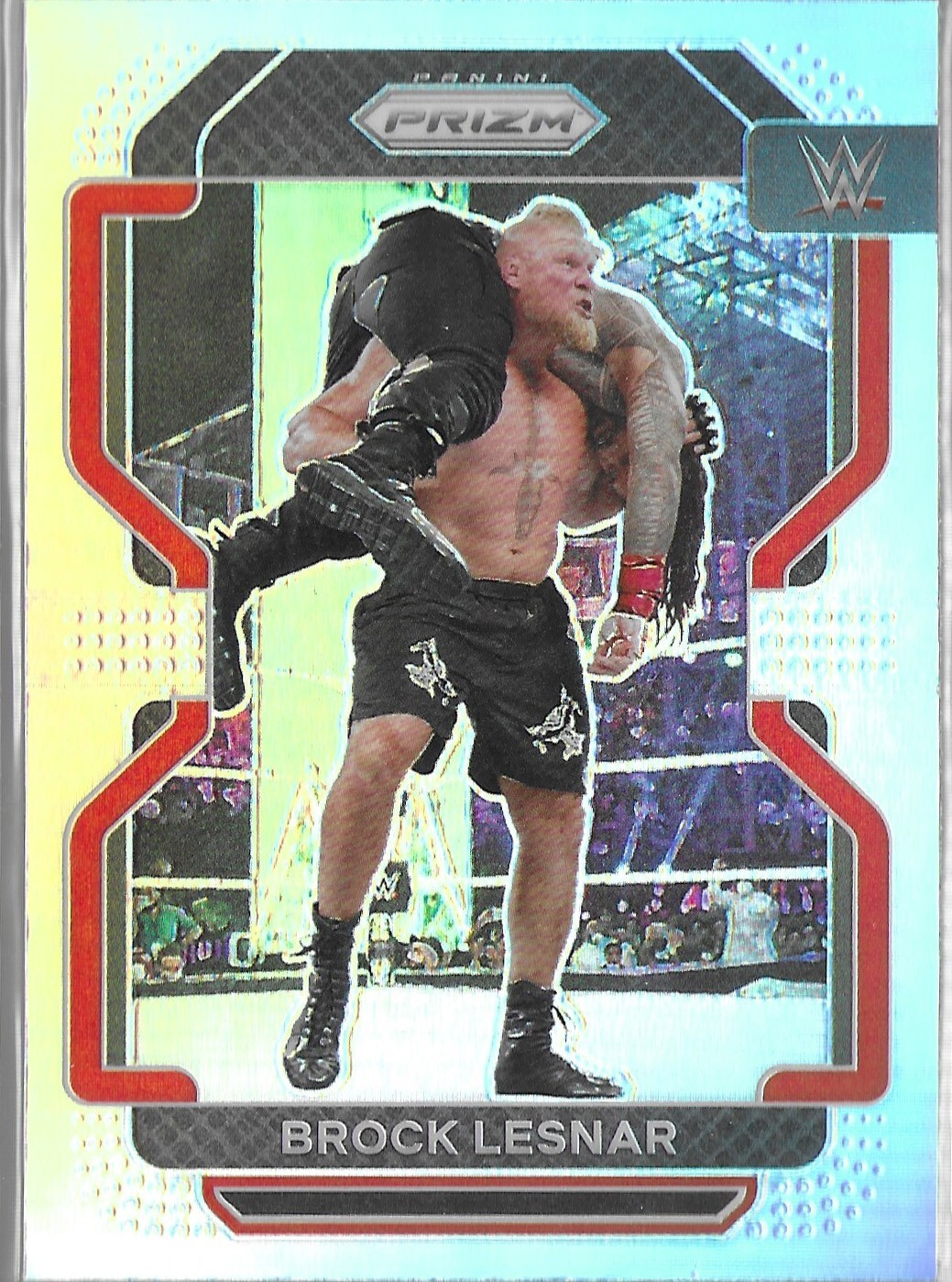 Brock Lesnar 2022 Panini Prizm WWE #135 Silver Prizm