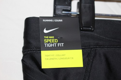 NIKE Speed Tights Women's Running Pants XLARGE XL BLACK 890329 NEW - Picture 7 of 9