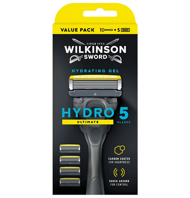 5 Wilkinson Sword Hydro5 Ultimate  Rasierklingen+Rasierer OVP/Neu