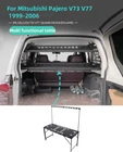 Car Rear Trunk Molle Storage Panel Table For Mitsubishi Pajero V73 V77 1999-2006