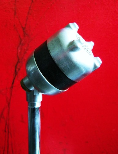 Vintage 1940's American D4T dynamic microphone w E.V stand DISPLAY PROP REPAIR - Picture 3 of 12