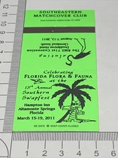 Matchbook Cover Southeastern Matchcover Club  Altamont Springs,Fla gmg unstruck