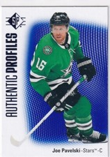 2021-22 SP HOCKEY JOE PAVELSKI AUTHENTIC PROFILES BLUE PARALLEL